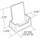 Azar Displays – Porte-cartes professionnelles vertical, 10/paquet (252011)-Verticale