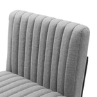 Modway - Indulge Chenal Touffé Tissu Tabourets de comptoir - Gris clair - Ensemble de 2-9