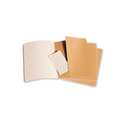 Moleskine Cahier Journals - Extra Large - Plain - Kraft Brown - 3 Pack-Last 16 sheets detachable