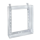 Azar Displays Letter Size Hanging Brochure Holder, 10 Pack (252342)-Crystal Styrene