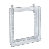 Azar Displays – Porte-brochures supendu de format lettre, 10/paquet (252342)-Polystyrène cristal