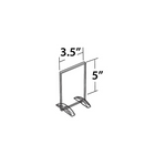 Azar Displays – Porte-affiche vertical/horizontal en acrylique avec support double, 5 x 3,5 po, transparent, 10/paquet (132731)-Fait d’acrylique de qualité supérieure de 0,1 po d’épaisseur et facile à assembler