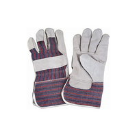 Zenith Safety - Gants D'Ajusteur, Grand, Paume En Cuir De Vache Refendu, Doublure En Coton, paquet de 36-Matériau du poignet Empesé