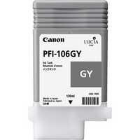 Canon – Réservoir d'encre grise PFI-106 (130 ml) pour IPF6300 / 6300S / 6400 / 6400S / 6450-Gris