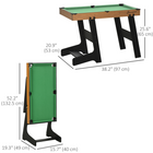 Soozier - Table De Billard Mini Pliant 38 Po- Jeu De Billard De Table Avec Queues-L'apparence et la sensation d'une authentique table de billard, seulement à une échelle réduite 