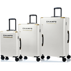 Champs Luxe 3-Piece Luggage Set - Ivory-Expansion System on all cases