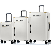 Champs Luxe 3-Piece Luggage Set - Ivory-Expansion System on all cases