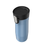 Contigo AUTOSEAL West Loop Vacuum-Insulated Stainless Steel Travel Mug with Easy-Clean Lid - 16 oz (473 mL) - Glacier Frosted Pearl-Drink with ease: Bottle can be held, locked, and released with one hand