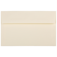 JAM Paper Enveloppes Strathmore en papier vélin avec fermeture gommée, format livret, 6 x 9 1/2 po, ivoire, paq./100-Ivoire