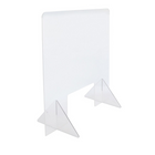 Eddie’s- Bouclier / barrière de protection de caissier au comptoir, Acrylique transparent, 18 po L x 26 po H-Transparent Acrylique Écran de protection des caissiers (protection anti-éternuements des caissiers)