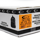 Eco II - Sac à ordures - 56 po x 60 po - extra fort - noir -  rouleau - paquet de 50-Paquet de 50