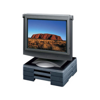 DAC MP-106 Single Block Stackable Monitor Riser Block, Black-Heavy duty stackable riser raises the computer monitor in 1.25" (3.2cm) increments to an ergonomically comfortable height