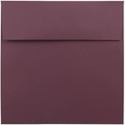 JAM Paper Enveloppes carrées format invitation avec fermeture gommée, 8 1/2 x 8 1/2 po, bourgogne, 100/paquet-Bourgogne