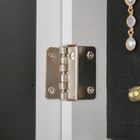 HOMCOM - Armoire à bijoux éclairée avec miroir et 16 leds - 14,25 po L x 11,75 po l x 53,5 po H - blanc-Les lumières LED diffusent une lueur captivante 