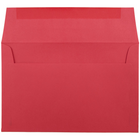 JAM Paper A9 Invitation Envelopes, 5.75 x 8.75, Brite Hue Red Recycled, 250 Pack (14257H)-Blank interior for personalized message
