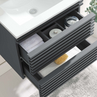Modway - Render Support mural de 24" Vanette de salle de bain - Gris blanc-MDF et panneau de particules