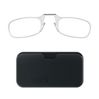 ThinOptics Reader with Universal Black Pod - 2.5 - Clear-The advanced polycarbonate lenses are imbued with a mild yellow filter to mitigate harmful blue light emitted from computers phones and tablets