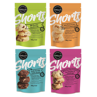 Shorts Biscuits-560G-Saveurs assorties-Paquet de 4-Bouchées de biscuits sablés au beurre