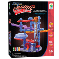 University Games The Learning Journey Techno Gears: Marble Mania: Cosmic Zoomerang - STEM Building Toy - Motorized Building Toy - Gear Construction Toy-Supports STEM education