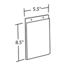 Azar Displays – Porte-affiche vertical en acrylique à fixation murale, 8,5 x 5,5 po, transparent, 10/paquet (162726)-Le cadre de montage mural a des trous précoupés pour l’accrochage, le matériel n’est pas inclus