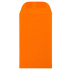 JAM Paper - Enveloppes à monnaie no 3, 2,5 x 4,25 po, orange Brite Hue recyclé, 500/paquet-Enveloppes orange