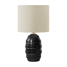 Monarch Specialties - Luminaire - 17 po H Lampe De Table - Céramique Noire - Abat-Jour Beige - Contemporain - Moderne-Cette lampe de table de 17 pouces de haut est dotée d'une base chic en céramique noire émaillée en forme de ruche allongée et d'un abat-jour beige, ajoutant une touche contemporaine à votre salon, votre chambre ou votre bureau à domicile