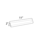 Azar Displays 2" x 11" Double Sided Acrylic Nameplates, Clear, 10 Pack (192803)-Durable frames and easy to interchange printed materials