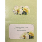 Rosedale – Cartes de sympathie et enveloppes « To You and Your Family », fleurs, doré, 5 1/2 x 8 po, 6/paquet (19933)-Cartes de souhaits de qualité comparable à celles qu’on retrouve dans un magasin spécialisé