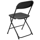 Flash Furniture – Chaise pliante Hercules en plastique d’une capacité de 800 lb, noir, 10/pqt-Léger pour faciliter le transport et le rangement