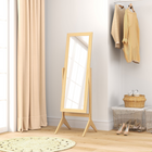 HOMCOM - Miroir pleine longueur - 18,5 po l x 58,25 po H - marron-Matériau : MDF, miroir en verre 