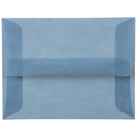JAM Paper A2 Invitation Envelopes, 4.38 x 5.75, Surf Blue Translucent Vellum, 50 Pack (1591647I)-Surf baby blue translucent envelope
