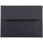 JAM Paper Enveloppes A6 format livret avec fermeture gommée, 4 3/4 x 6 1/2 po, noir, 1000/paq.-Noir
