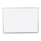 Luxor – Tableau blanc magnétique à montage mural, 48 po x 36 po, (WB4836W)-Tableau blanc magnétique en acier peint, encadré d'un cadre en aluminium au fini chromé