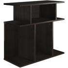 Monarch Specialties 2474 Accent Table - 24"H/Espresso-7 open concept display shelves to place books and decorative objects