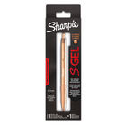 Sharpie - S-Gel stylo gel Rétractable avec 1 recharge d'encre en prime, corps métallique cuivré, pointe moyenne (0,7 mm), encre noire-Le corps cuivré distingué offre une apparence de première qualité et une sensation d’équilibre