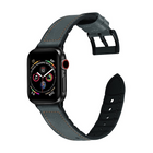 JCPal - Bracelet Gentry en Cuir pour Apple Watch 38 / 40mm - Vert Minuit-Matériel en cuir véritable