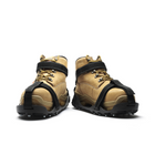 Impacto - Crampons hexagonaux en acier Sasquatch avec sangles - Grande taille (homme 44-46) - Noir - 1 paire-Crampons de traction sur glace dans la glace et la neige