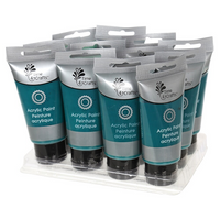 CTG Brands Rectangular Glossy Wall Tile, Black, Grey, 6 Pack-Ensemble: comprend un total de 12 tubes de peinture acrylique de couleur vibrante et richement pigmentés (tous de la même couleur), parfait pour les professeurs d'art, les amateurs, les professionnels, les hôpitaux, les garderies, les ateliers