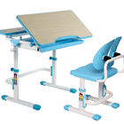 TygerClaw - Bureau pour enfants à hauteur réglable avec rangement, Bleu-La fonction de bureau inclinable améliore l'angle, le rendant plus propice à l'écriture, à la lecture et au dessin