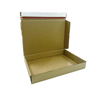 Reliabag - Boîtes d'expédition en papier kraft ondulé auto-adhésives - 14" x 10" x 2" - Paquet de 40-Léger, écologique, durable et robuste