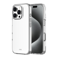 AXS - ULTRA CLEAR étui testé contre les chutes pour Apple iPhone 16 Pro - Transparent-Protection anti-UV pour afficher clairement le design original de votre cellulaire
