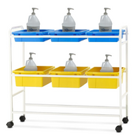 Copernicus Base Model Hand Sanitizer Cart-Sturdy metal stand that can be easily wiped down