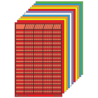 Creative Shapes Etc. Small Vertical Incentive Chart Set, 14" x 22", Assorted Colour, 12 Pack-Assorted