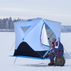 Outsunny - Tente De Pêche Sur Glace Pop-Up 4 Personnes, Abri Isolé Avec Fenêtres De Ventilation-Accessoires : 8 piquets de sol, 4 boucles de corde   
