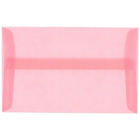 JAM Paper Enveloppes translucides A10, rose dragée, 250/paquet-Enveloppes en papier rose translucide