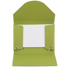 Jam PaperMD – Étui pour cartes professionnelles en carton renforcé avec rabat rond, kraft vert lime, 5/paquet-Dimensions : 2 1/4 haut. x 3 1/2 larg. x 1/4 prof. (po)