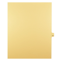 Markmaker - Intercalaires imprimes Legal, Chamois, 1/25th coupe, format lettre, sans trous, 25 tabs/PQT, 5 PQT/Boite, Numero 140-Intercalaires imprimes Legal