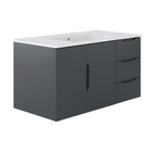 Modway - Vitality 36" Vanette de salle de bain - Gris blanc-Vanité de salle de bain moderne