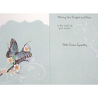 Rosedale – Cartes de sympathie et enveloppes « Wishing You Comfort And Peace » 5 1/2 x 8 (po) 12/paquet (17504)-Cartes de souhaits de qualité comparable à celles qu’on retrouve dans un magasin spécialisé
