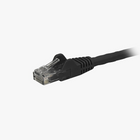 StarTech Cat6 Ethernet Patch Cable with Snagless RJ45 Connectors, 6", Black (N6PATCH6INBK)-Black PVC jacket for colour coding your connections